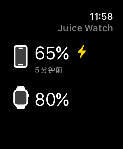 Juice Watch Apple Watch App 截屏